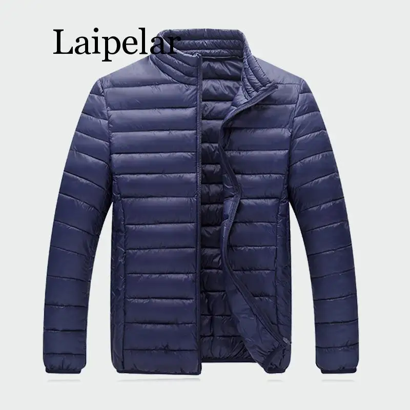 Laipelar Men's Light Weight Autumn Warm Coats Winter Down Jackets Casual Men Snow Jacket Male Outwear Mens Brand Clothing