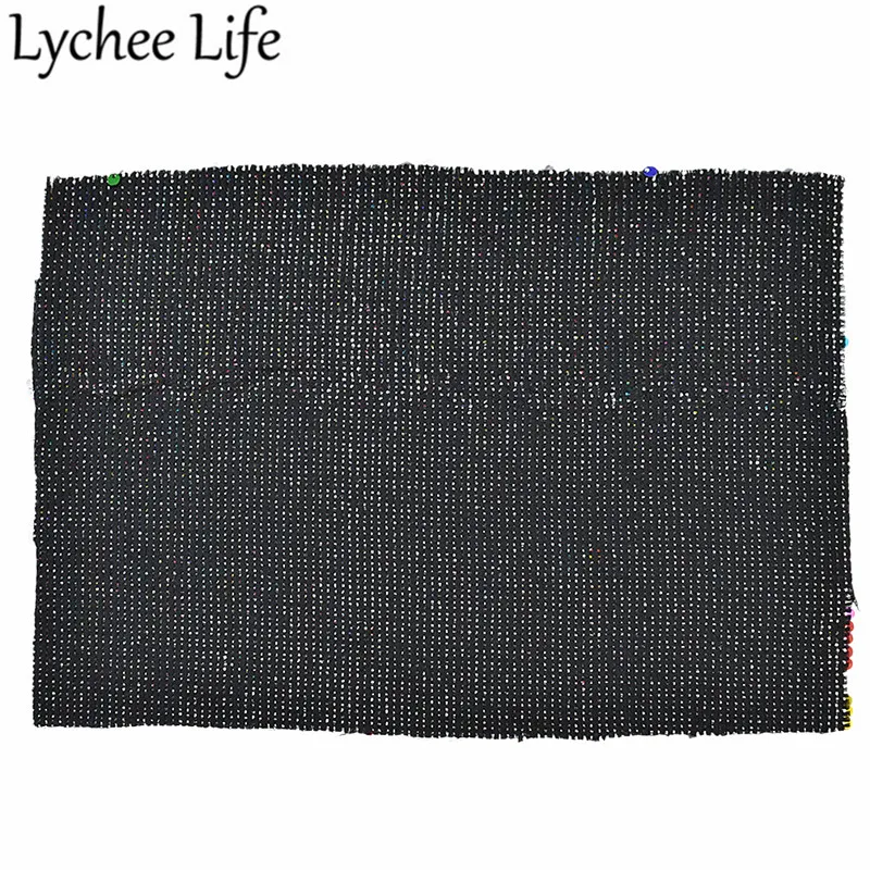 Lychee Life Радужная Двусторонняя блестящая ткань A4 29x21 см Полиэстер Атласная Ткань DIY Ручная работа швейная ткань принадлежности аксессуары