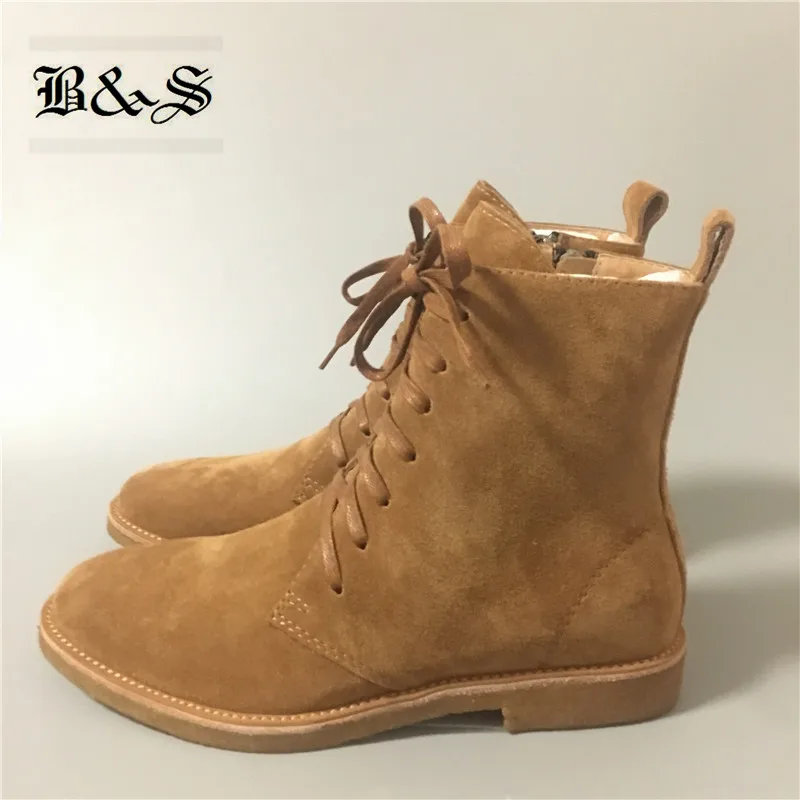 самый дешевый Черный и Street реальное изображение с высоким берцем на
шнуровке замшевые West Boots каучука роскошные удобные военные ботинки
martin натуральная ко... Обзор