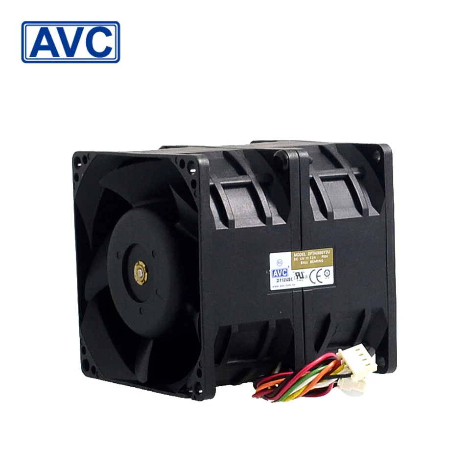 AVC Новый DFTA0880Y2U 12 В 8080 а двухмоторный автомобильный бустер с вентилятором 80*80*80