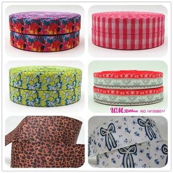 

Q&N wholesale/OEM Ribbon NT design 7/8inch 22mm Cute cartoon Printed Grosgrain Ribbon 50yds/roll free shipping