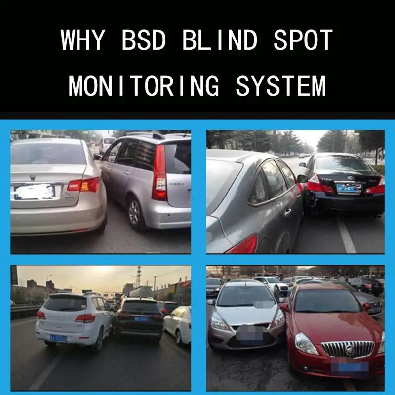 Автомобиль слепое пятно мониторинга BSD BSA BSM радар обнаружения системы микроволновая печь сенсор помощник вождения автомобиля безопасности