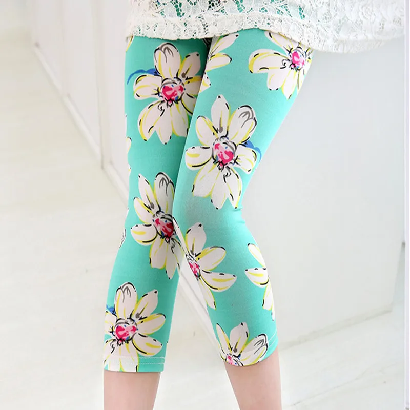 2018 Warm Summer Baby Children Girls Flower Printed Legging Toddler Classic Leggings Girl Pants