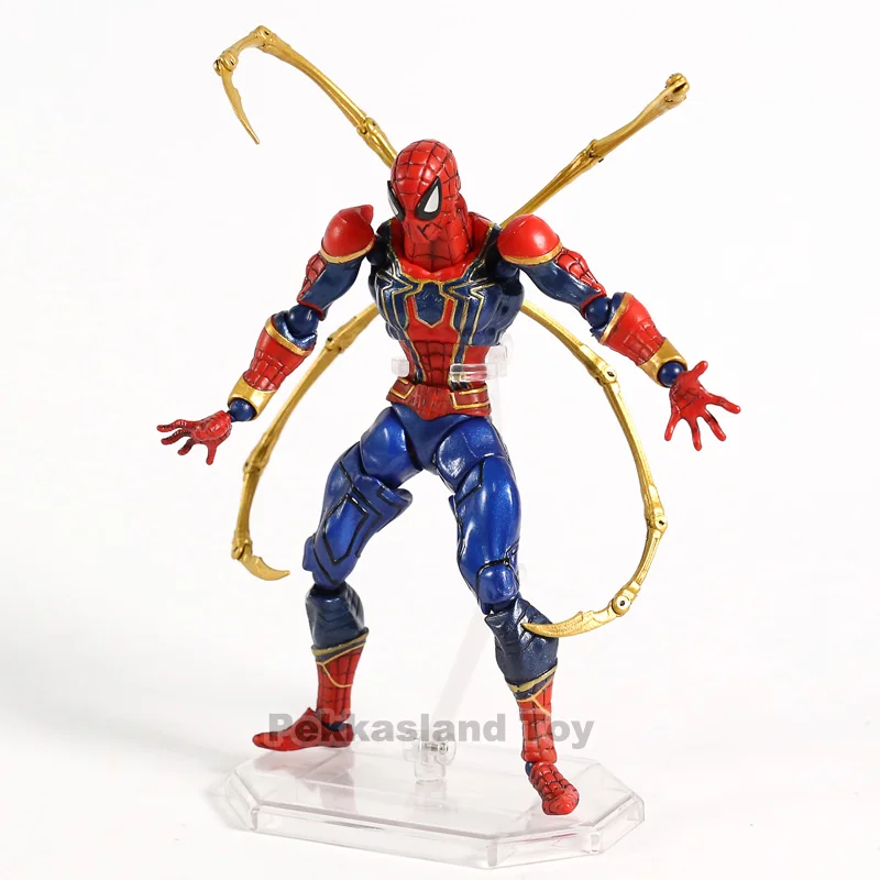 Аниме X men Amazing yamaguchi revoltech Железный Человек паук ПВХ фигурка модель человека паука