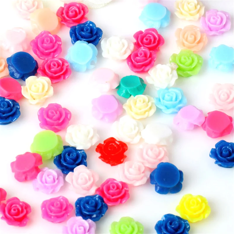 

Flowers Nail Art Decoration 3d Cute Nail Accessoires Resin Nail Supplies/Charms/Studs Red White Pink Manicure New Arrival