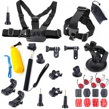 Adapter Car Suction Selfie Stick For GoPro Hero 6 5 4 3 SJCAM Xiaomi yi mijia 4k Go Pro Session Sport Camera Accessories Kit Set