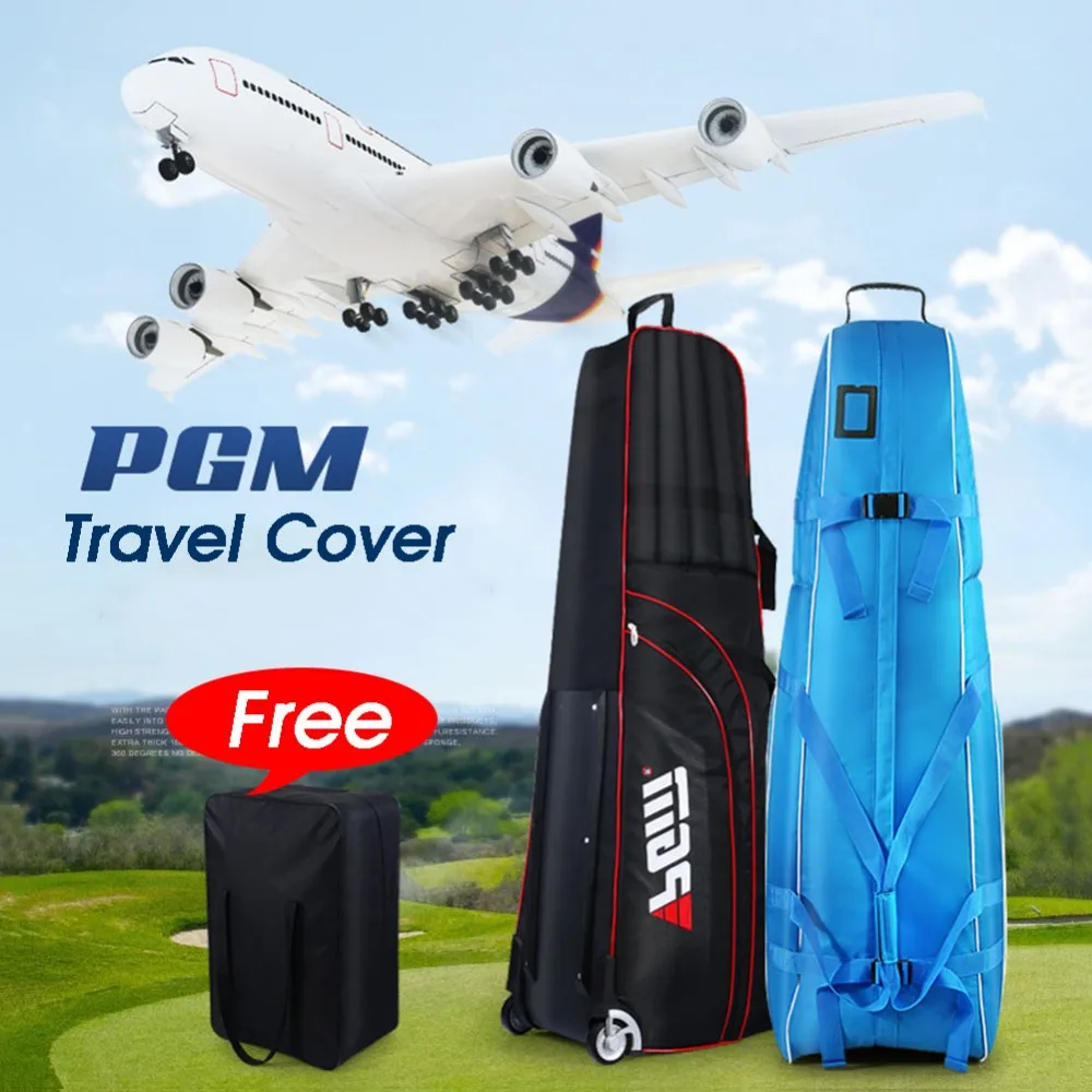 PGM Golf Aviation Bag Golf Travel Bag Cover Thicken Foldable Golf Bag with Wheels 3 Colors Bolsa