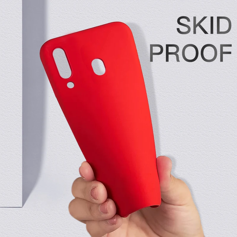 Чехол из жидкого силикона для Samsung Galaxy S8 S9 S10 Plus S10E S7 Edge Note 8 9 10 M10 M20 M30 A10 A50|Бамперы| |