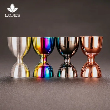 

Slim Waist Cocktail Jigger 30/60 ml Elegance and Practicality Stainless Steel Jigger With Measurement