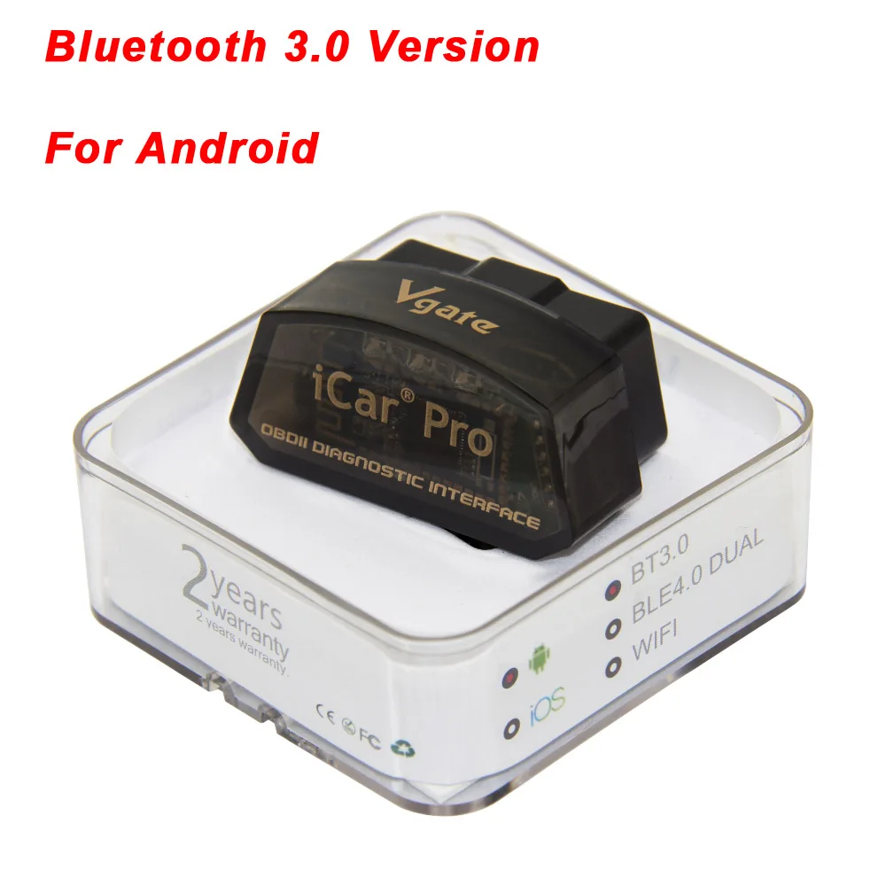 Vgate iCar Pro ELM 327 V2.1 OBD2 Bluetooth 4,0 wifi сканер ELM327 V2.1 ODB2 для Android/IOS OBD 2 OBD2 автомобильный диагностический инструмент - Цвет: Bluetooth 3.0