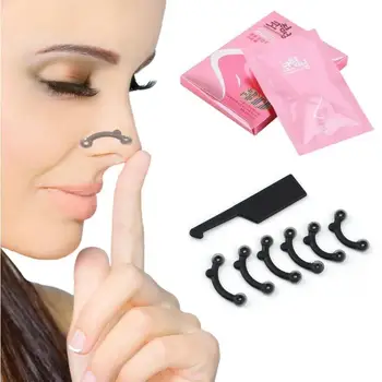 

New 6pcs 3 Sizes in 1 Set Secret Nose Up Beauty Tools Lifting Nose Shaper No Pain Nose Shaping Clip Clipper Hot Sale