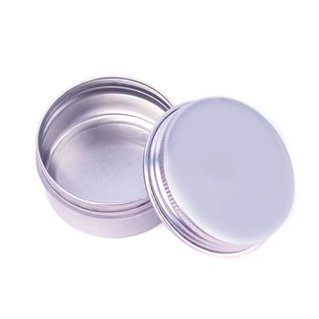 

20Pcs/Lot 30ML Empty Refillable Cream Containers Aluminum Makeup Case Cosmetic Jars Sample Jar Makeup Tools #69197