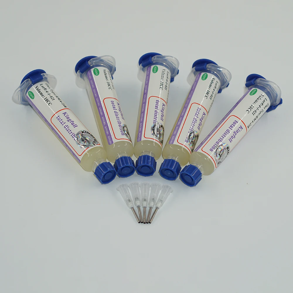 Flux Paste 5PCS KINGBO RMA 218 10cc Needle holder BGA flux paste for BGA solder font