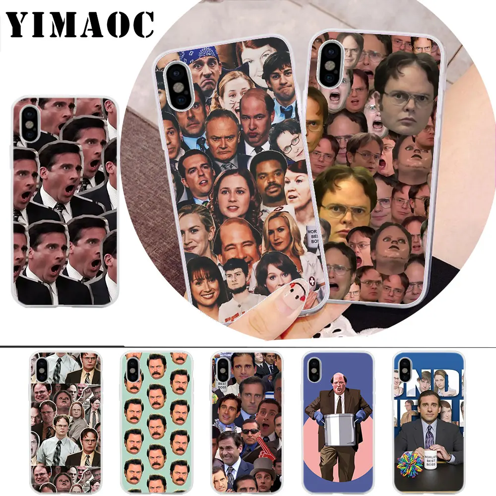 

YIMAOC The office tv show Remarkable Popular Soft Silicone Case for iPhone X r s Xr Xs Max 8 7 6S 6 Plus 5 5s SE