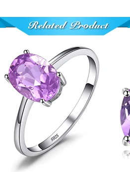 JewelryPalace классический овальный 1.4ct натуральный Фиолетовый аметист камень серьги гвоздики для женщин 925 пробы серебро ювелирные украшения