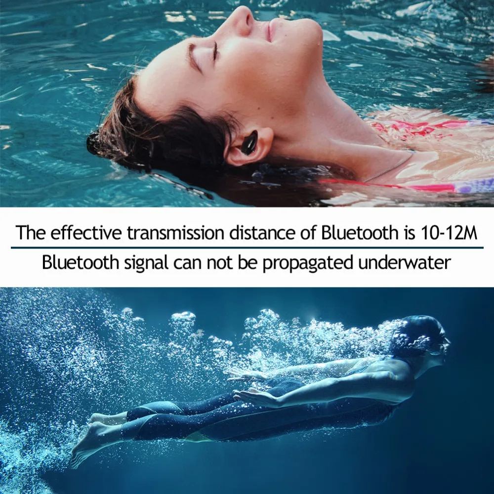 Водонепроницаемые миниатюрные скрытые невидимые наушники Bluetooth микро