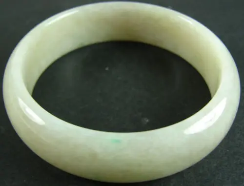 

002014 Certified Yellow Green Natural A Jade Jadeite Bangle Bracelet (A0429)