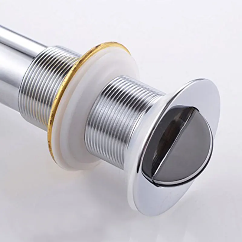 Flip Up Drain Stylish Swivel Style Stopper, Lavatory Vessel Sink Drains Size 36mm without Overflow Copper Finished