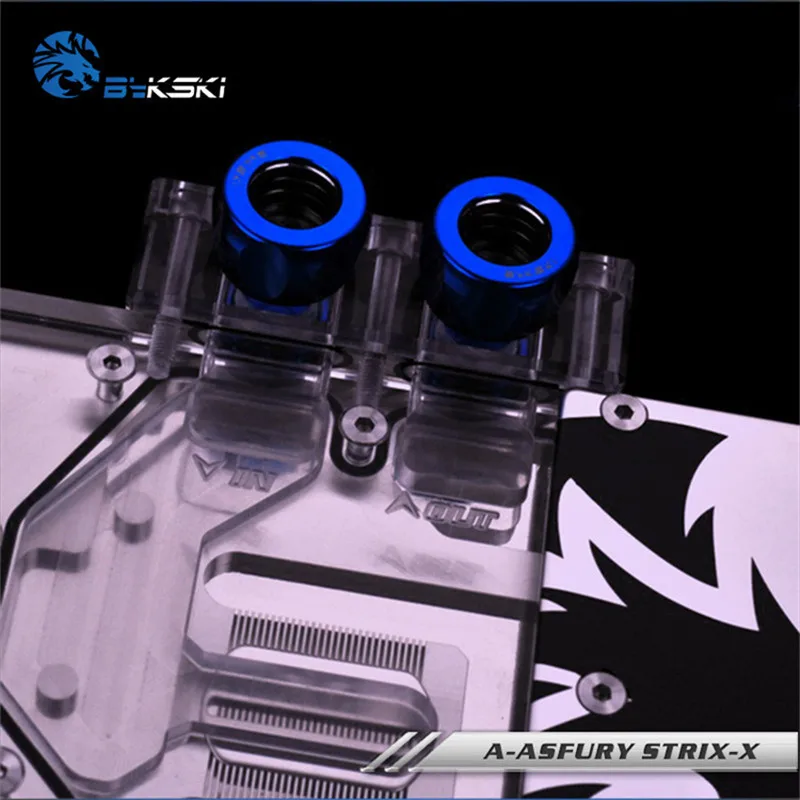 Bykski полный охват GPU водяной блок для ASUS STRIX R9 FURY графическая карта A ASFURY|gpu water block|water