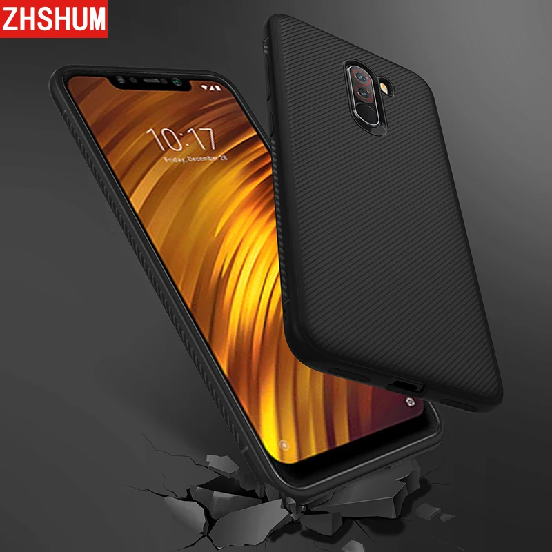 Роскошный чехол для телефона Xiaomi Pocophone F1 Poco, Мягкий Силиконовый ТПУ бампер, чехол 360 Полное заднее покрытие для Xiaomi Poco F1 F 1 Global