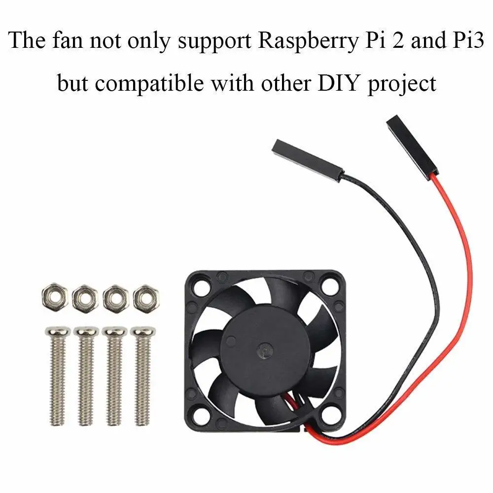 3 шт Raspberry Pi вентилятор DC 5 V/3,3 V Бесщеточный Охлаждающий вентилятор с винтами для Raspberry Pi 3 B