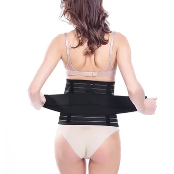 

women cotton Slimming Bandages black Waist Support Belt Body Slimming Girdle Binder