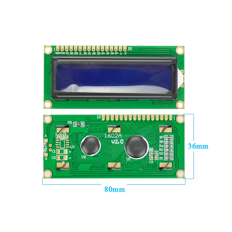 Многофункциональные электронные часы Aiyima 5В LCD1602 набор микроконтроллеров 51 го
