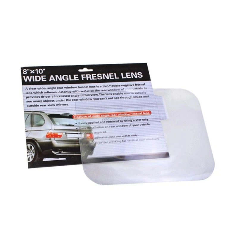 

New Wide Angle Fresnel Lens Car Parking Reversing Sticker Useful Enlarge View