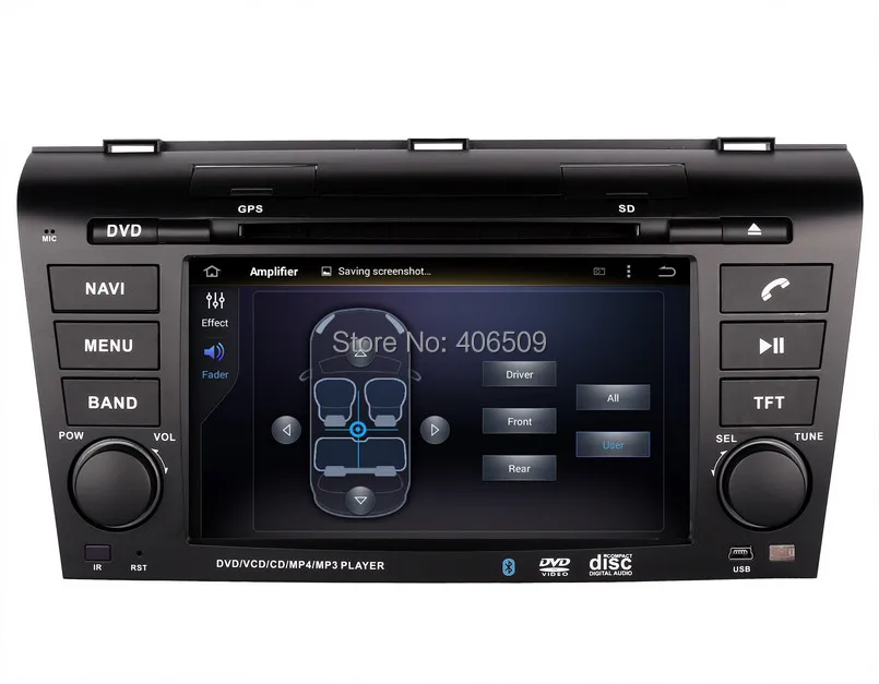 Top Android 7.1 Car DVD Player for Mazda 3 Mazda3 2004-2009 with GPS Navigation Radio BT SD USB AUX MP3 WIFI Audio Stereo 4Core+2G 2