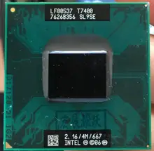 Процессор Intel Core 2 Duo T7400 SL9SE B2 для ноутбука, процессор PGA 478, 100% исправно работающий