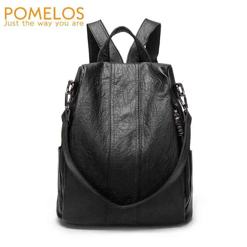 

POMELOS Backpack Women New Arrival High Quality PU Fashion Bag Backpack Leather For Women Designer Anti Theft Backpack Female