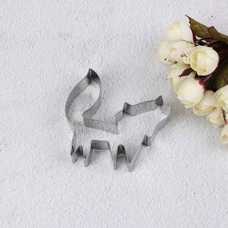 Stainless Steel Tools Forest Animal Fox Shape Cookie Cutter Biscuits Fondant Cake Decorating Bakeware animal Cookie mold