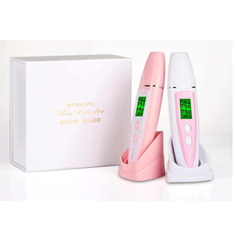 LCD Digital Skin Moisture Tester Face Water Oil Monitor Detector Skin Care font b beauty b