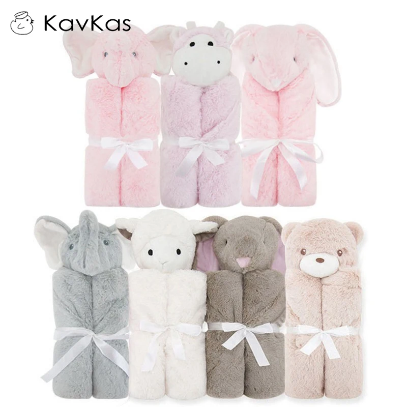 

Baby Blanket 76x76cm Bedding Sleeping Winter Newborn Soft Warm Coral Fleece Plush Animal Bebe Stroller Wrap Thick Blanket Infant