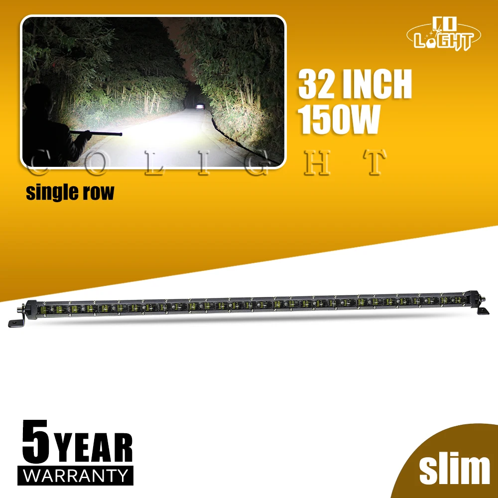 

CO LIGHT 150W Led Work Light bar 32Inch LED Bar Auto Led Driving Offroad Light Bar For Truck 4x4 Toyota Jeep Lada SUV ATV 12V24V