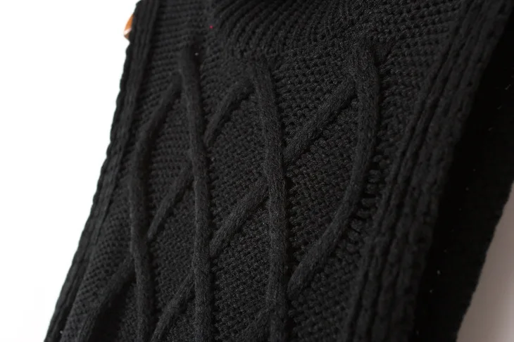 Women's turtleneck thick warm long knit sweaters pullovers female vest 2015 New fall winter lady top woman sleeveless sweater