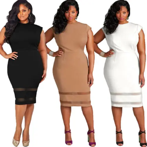 

Womens Summer Bodycon Bandage Evening Party Dress Ladies Formal Dresses Plus Size 5XL