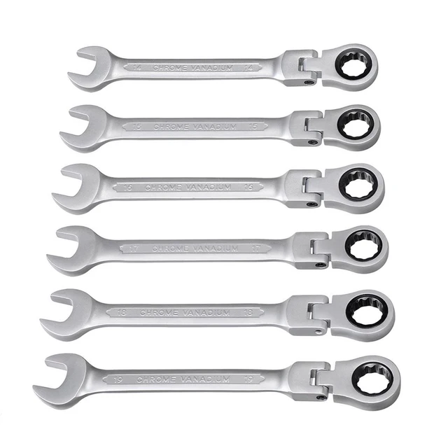 Hot Sale 8-19mm Activities Ratchet Gears Wrench Set Flexible Open End Wrenches Repair Tools To Bike Torque Wrench Spanner