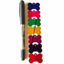 100 шт ДЕШЕВАЯ Маленькая подвеска для собаки кость pet бирка кошка идентификационные бирки, фабрика-Прямая идентификационный собачий жетон