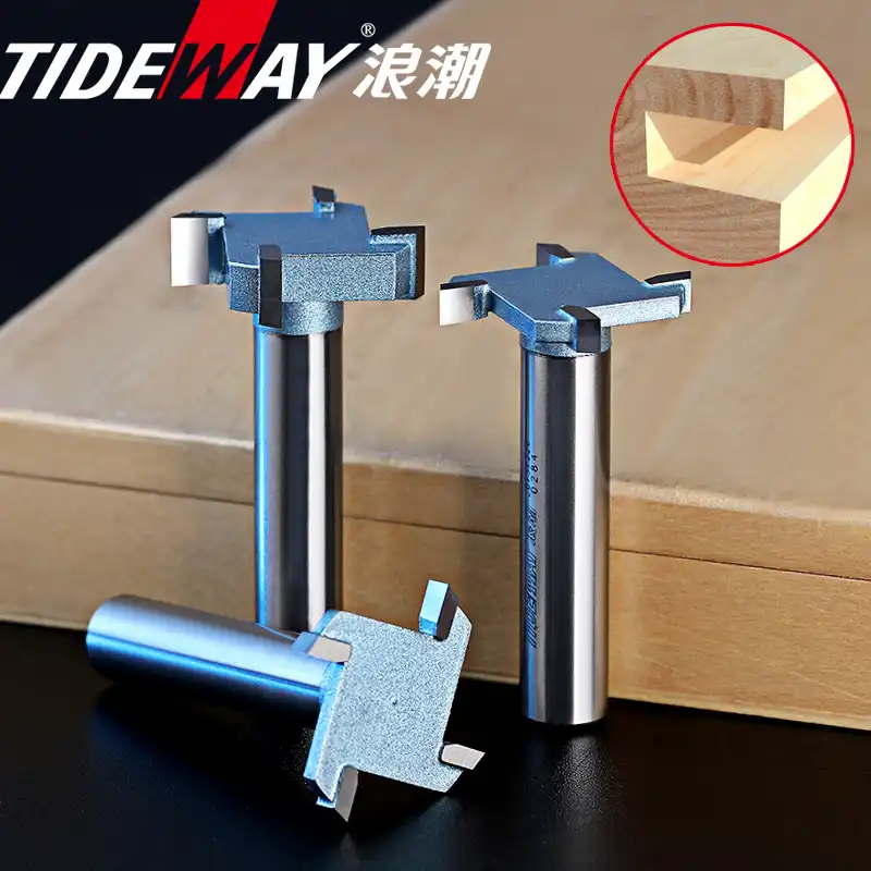 Tideway 1pcs 1/2 Shank Woodworking Drawer Router Bits CNC Tool Handle