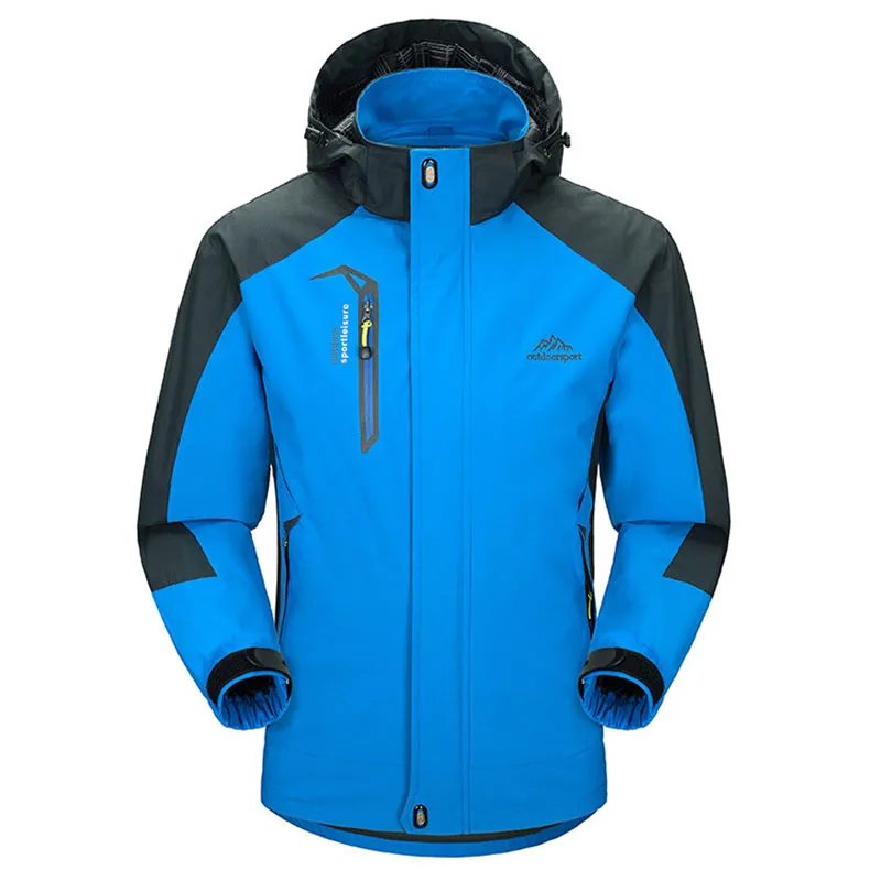 

2018 New Spring Autumn Mens Hiking Jackets Male Outdoor Waterproof Windproof Trekking Camping Climbing Fishing Plus Size Coat