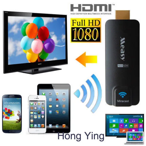 Последний! Measy Miracast Беспроводной ТВ приемник ключа WI-FI Chromecast AirPlay EZCast A2W 1080 P HDMI