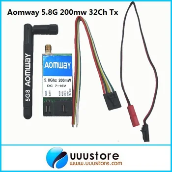 

Aomway 5.8Ghz 200mW 32CH Audio/Video AV Transmitter (TX) Module for FPV