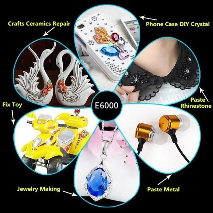 E-6000 DIY Стразы ювелирные изделия с кристаллами Инструмент Клей прочность клей жидкий клей 15/25 мл TB распродажа