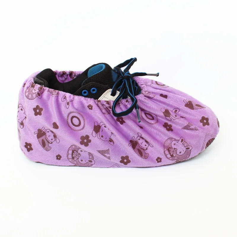 Детская и детская обувь, покрывающая обувь унисекс, противоскользящая обувь с цветочным принтом, 5 пар