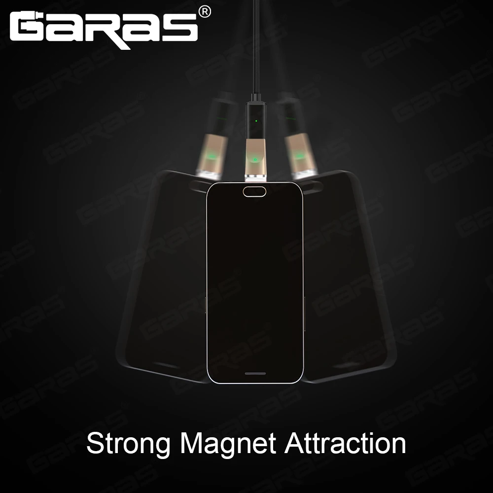 GARAS Магнитная Micro USB адаптер для iphone/Micro/usb type c Зарядное устройство и Магнит данных