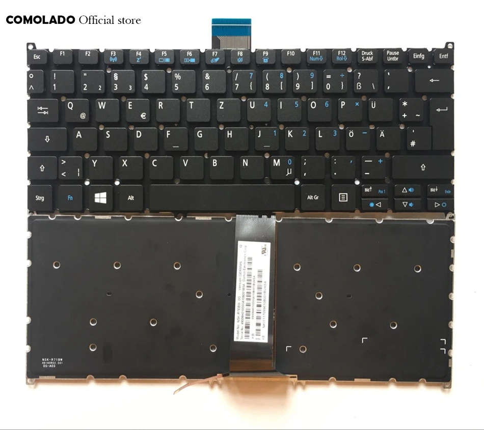 GR German  Keyboard For Acer V5-122 122P V5-132 132P V13 V3-371 E11 E3-112 E3-111 BackLit Laptop Keyboard GR Layout