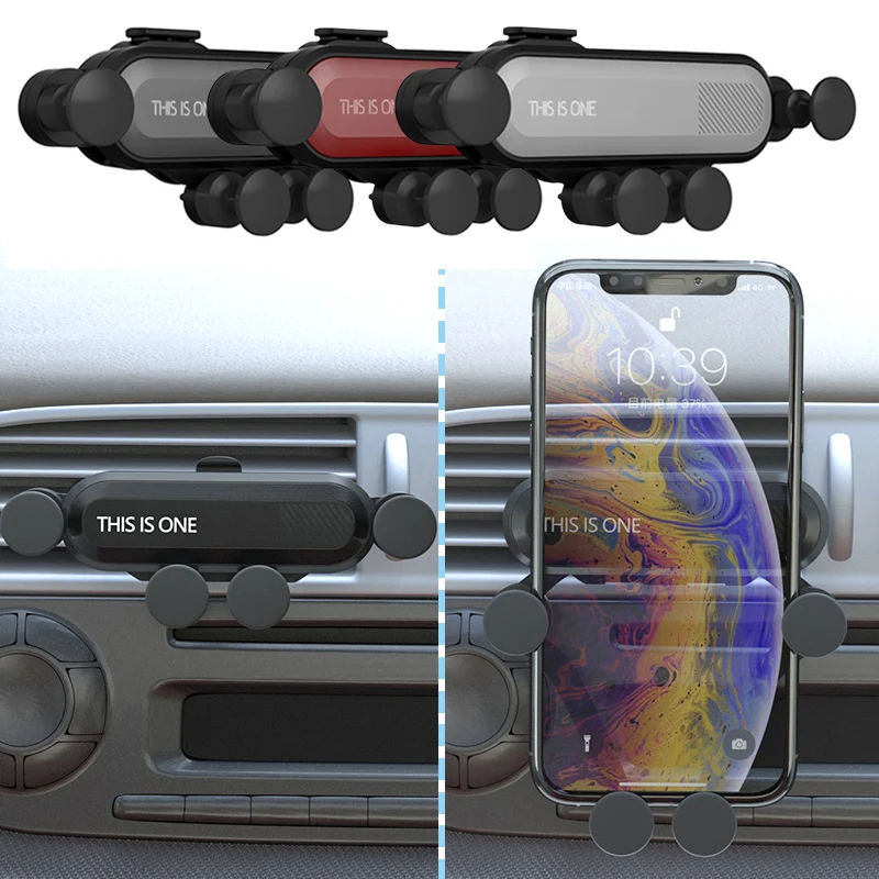 Уникальный гравитационный держатель сотового телефона для автомобиля смартфон улыбка Клип Стенд Универсальный держатель на вентиляционное отверстие автомобиля gps кронштейн для xiaomi