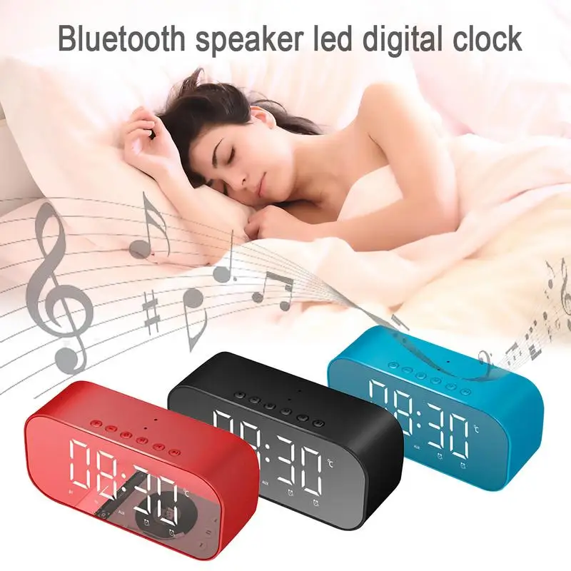 FV S5 Часы Bluetooth динамик с дисплеем Дисплей температуры и будильник