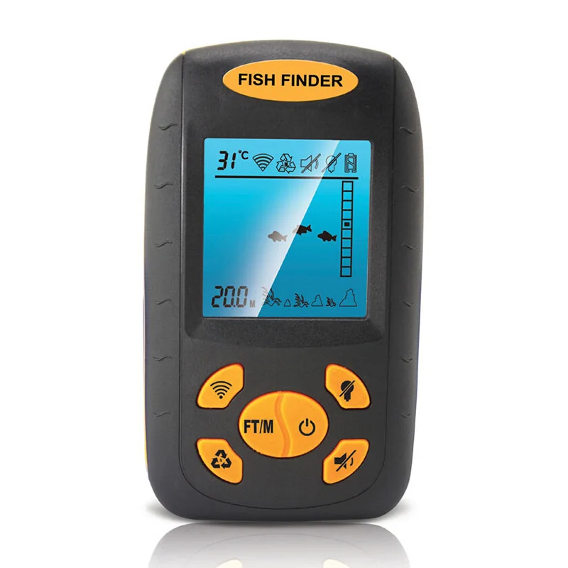 

Ultrasonic Detection Fish Finder Echo Sounders Wireless 100M Underwater Navigator ED-shipping